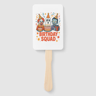 Éventail Halloween Squad Clown Déplaisant fantôme Zombie Cl