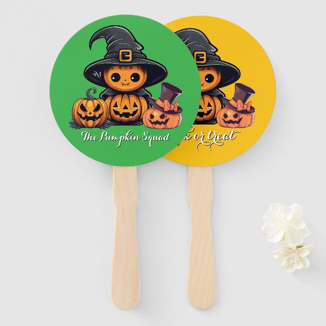Éventail Hand Fan : HALLOWEEN Treat #02 (Devant et derrière)
