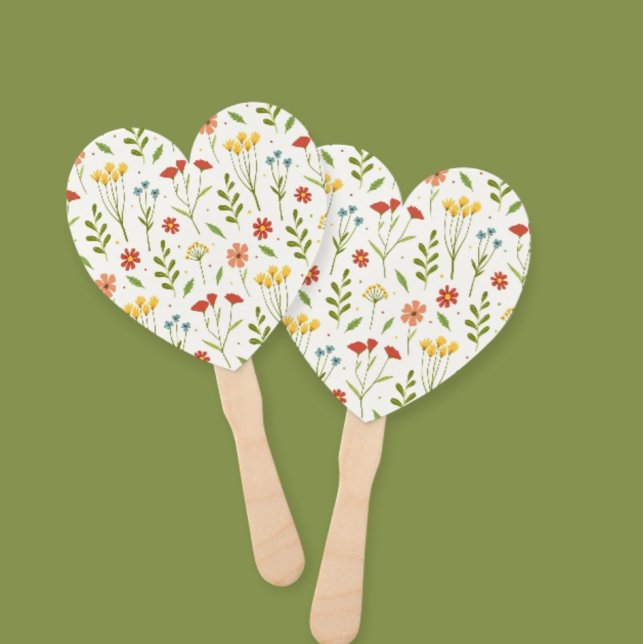 Éventail Hand Fan with Delicate Flowers -  EleganT (Créateur téléchargé)