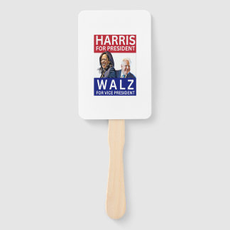 Éventail Harris Pour Président Walz Pour Vice-Président Kam