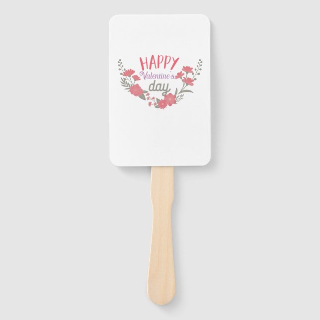 Éventail Heureuse Sainte-Valentin cadeau Couple (Devant)