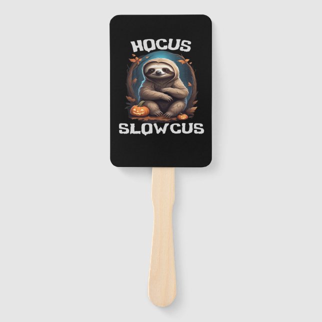 Éventail Hocus Slowcus Amateurs de fentes Halloween tee tee (Devant)