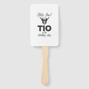 Éventail Holly Cow Tio Of The Birthday Boy Highland Cow 1st