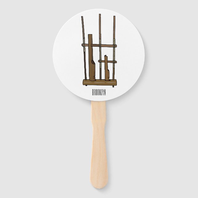 Éventail Illustration Angkpoumon (Devant)