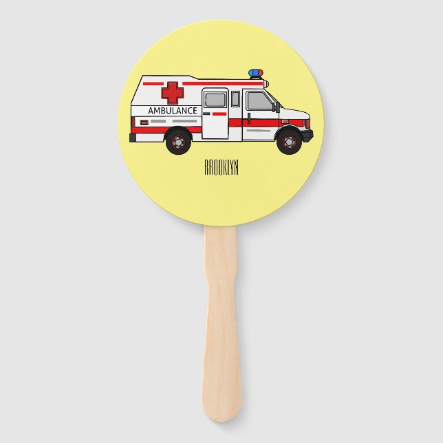 Éventail Illustration d'ambulance (Devant)