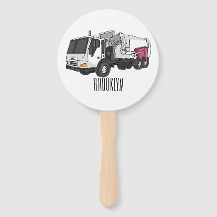 Éventail Illustration de camion à ordures
