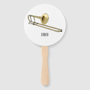 Éventail Illustration de dessin animé de Trombone