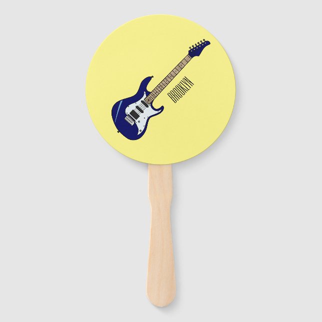Éventail Illustration de guitare électrique (Devant)