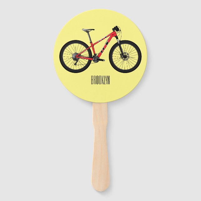 Éventail Illustration de la bande dessinée de vélo (Devant)
