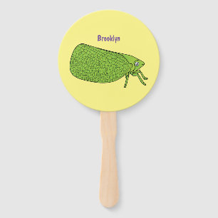 Éventail Illustration de l'insecte de la trémie verte mûre
