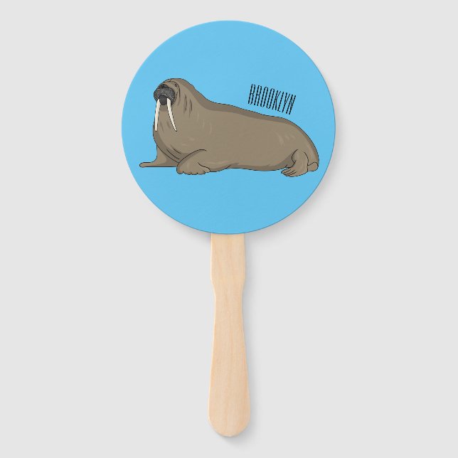 Éventail Illustration de Walrus (Devant)