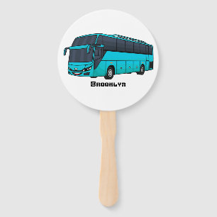 Éventail Illustration d'un autobus à passagers moderne