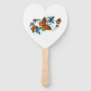 Éventail Infinité de papillons monarques
