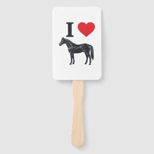 Éventail J'aime les chevaux Vintage gravure conception de t