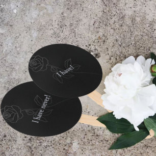 Éventail Jamais Je N'Ai Jamais Été Gothique Black Bachelore