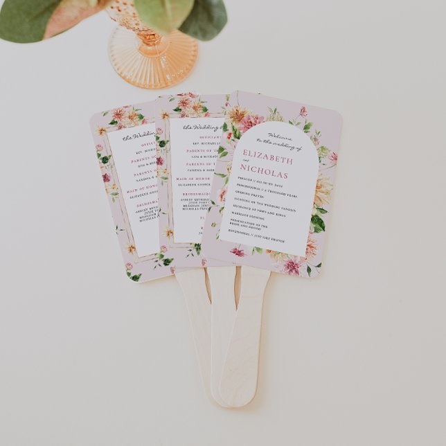 Éventail Jardin de l'Après-Glowing Fleurs de Mariage (Créateur téléchargé)