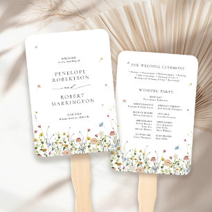 Éventail Jardin Fleur sauvage de printemps Floral minimalis