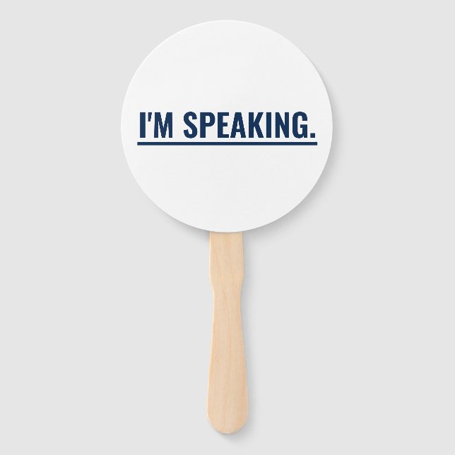 Éventail Je parle Kamala Harris Talking Stick (Devant)
