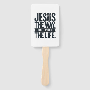 Éventail Jésus Le Chemin La Vérité La Vie T-Shirt Chrétien