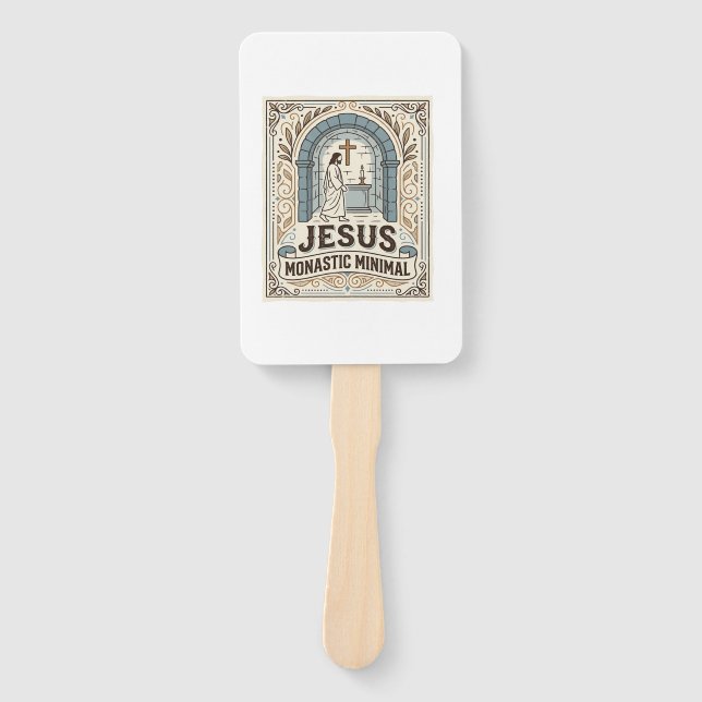 Éventail Jésus Monastique Minimal Jésus Monastique Minimal  (Devant)