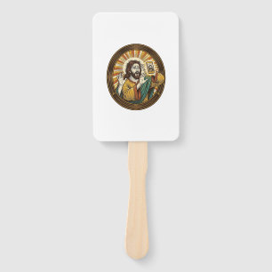 Éventail Jesus Selfie Accidentel avec la Caméra Frontale et
