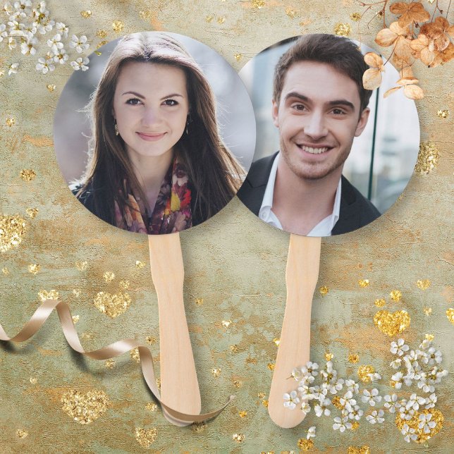 Éventail Jeu de photo de mariée ou de marié Monsieur Madame (Bride or Groom Photo Mr Mrs Wedding Game Hand Fan)