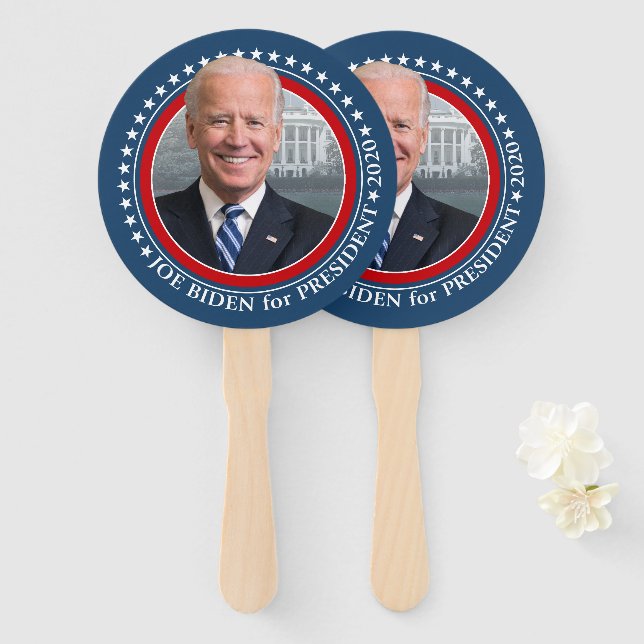 Éventail Joe Biden 2020 pour le président Photo - Parade (Devant et derrière)