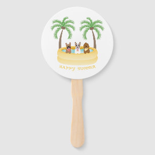 Éventail Joyeuse Piscine pour chiens d'été