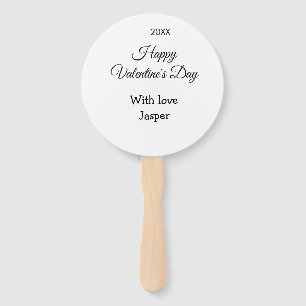 Éventail Joyeuse Saint-Valentin nom amour simple année styl