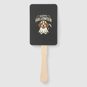 Éventail Joyeux Halloween Beagle Chien Design_1