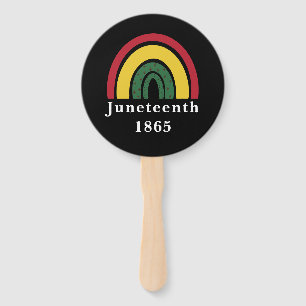 Éventail Juneteenth 1865 Histoire des Afro-Américains Noirs