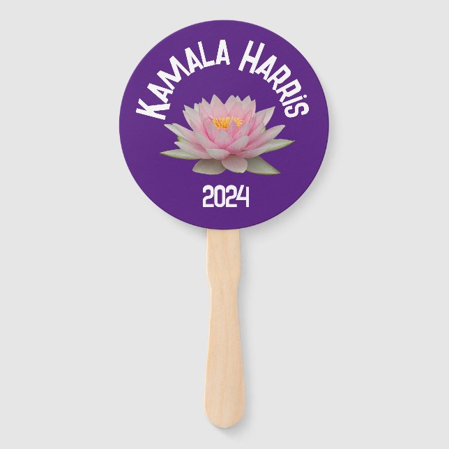 Éventail Kamala Harris Lotus 2024 (Devant)