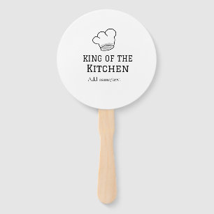 Éventail King of the cuisine chef cuisine ajouter nom couro