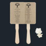 Éventail La collection Rustic Heart Tree Mariage<br><div class="desc">Célébrez dans le style avec ces programmes de mariage élégants et très tendance. Ce design est facile à personnaliser avec votre libellé d'événement spécial et vos invités seront ravis de voir ces programmes fabuleux.</div>