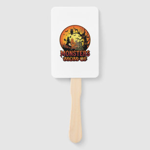 Éventail La maman des monstres Halloween squelette citrouil
