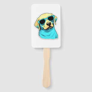 Éventail Labrador Retriever en lunettes de soleil Cool Clas