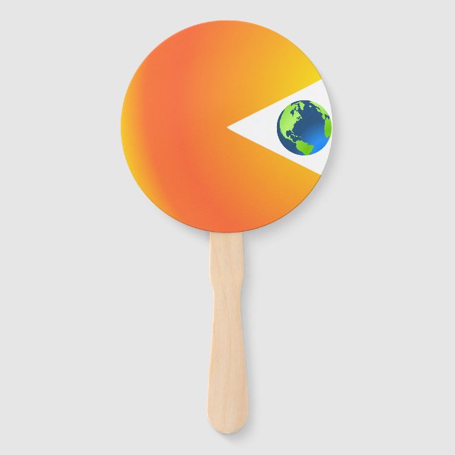 Éventail Le Soleil va avaler la Terre (Devant)