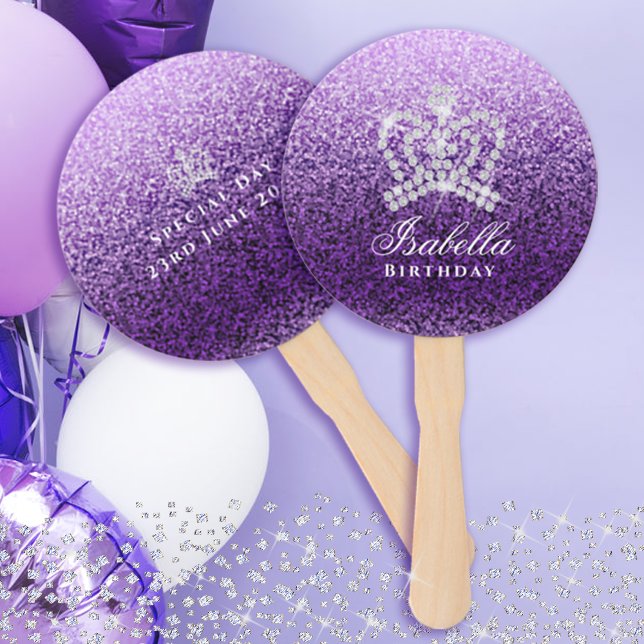 Éventail Lilac pourpre de couronne brillante (Adding fun to birthday party. )