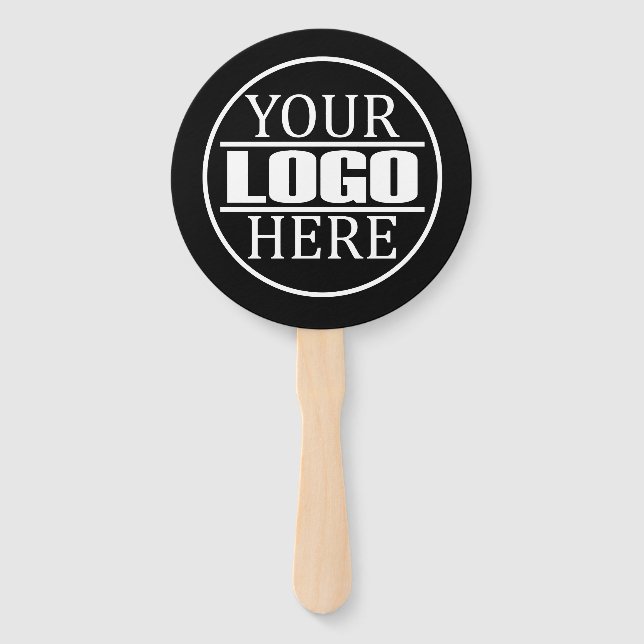 Éventail Logo de marque d'entreprise personnalisé (Dos)