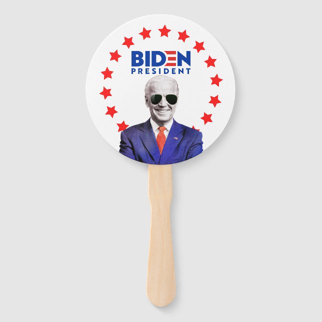 Éventail Lunettes de soleil Joe Biden pour l'élection prési (Devant)