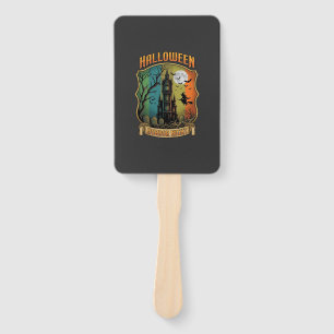 Éventail Maison Hantée Halloween Horreur Sorcière Pleine Lu