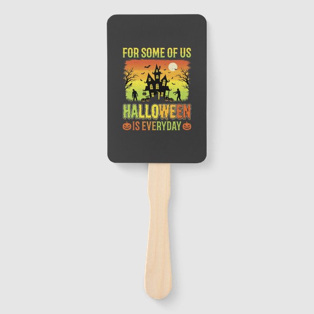 Éventail Maison Hantée Halloween Pour Certains D'entre Nous (Devant)