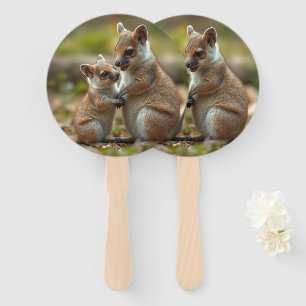 Éventail Mama Et Bébé Quokka Leçons De Vie,