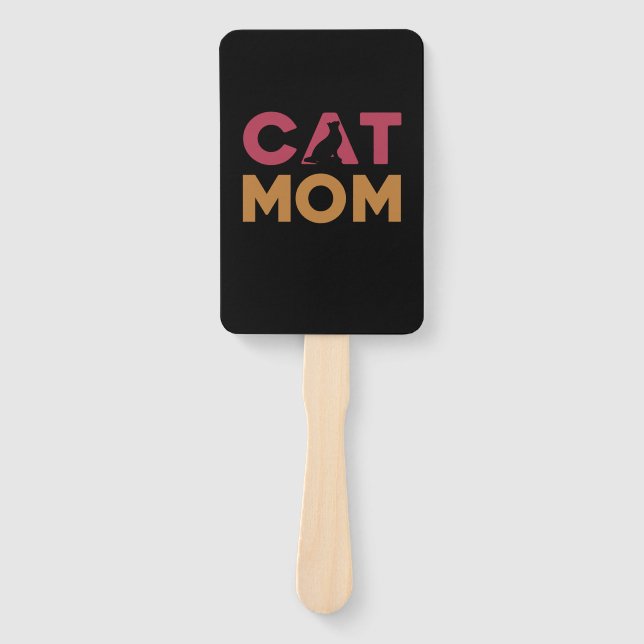 Éventail Maman de chat (Devant)