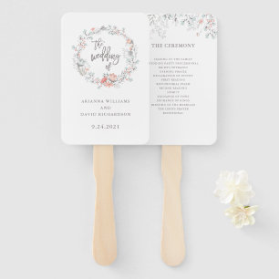 Éventail Mariage botanique de Blue Boho