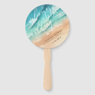 Éventail Mariage de bienvenue de Ocean Beach Day