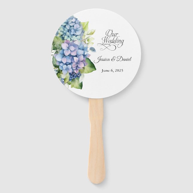 Éventail Mariage floral (Devant)