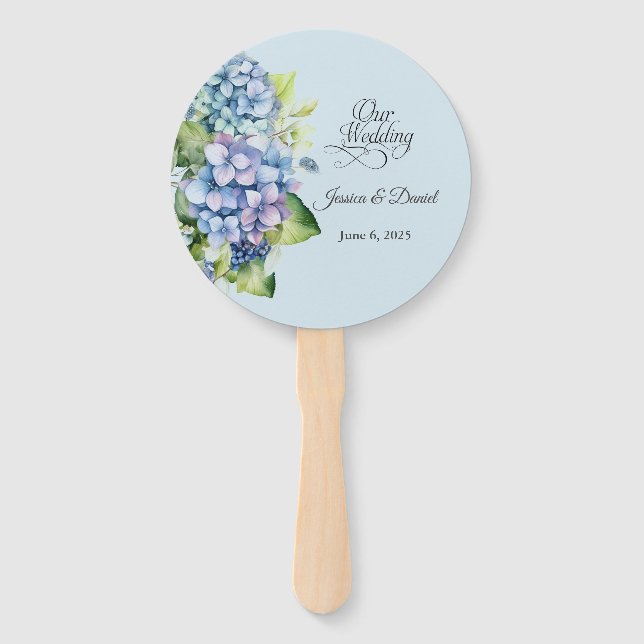 Éventail Mariage floral (Devant)