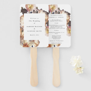 Éventail Mariage floral moderne romantique