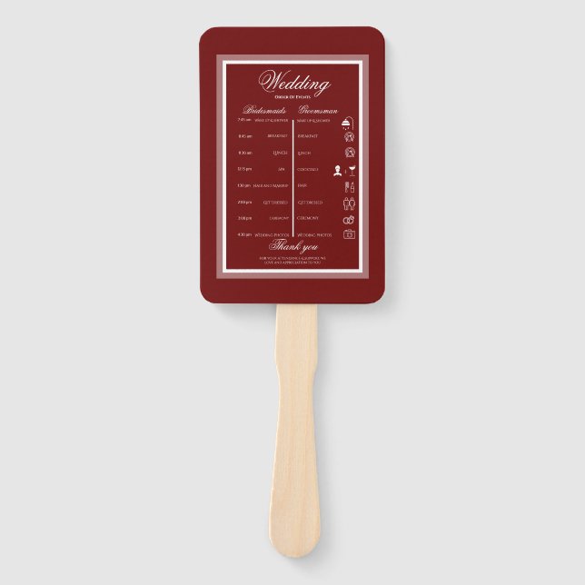 Éventail Mariage moderne et élégant en Bourgogne (Devant)